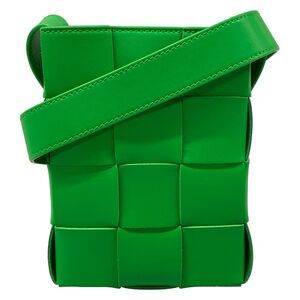 Bottega Veneta Cassette Mini Crossbody Bag Shoulder Bag 729298 Parakeet (Green)